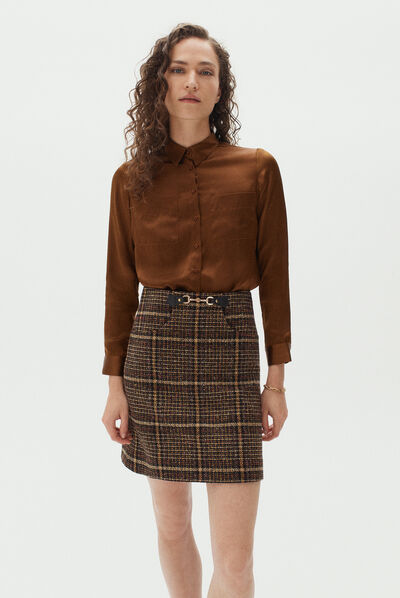 jupe lina noir femme