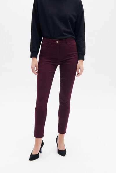Pantalón Tony B ciruela mujer