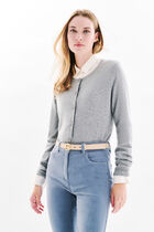 mcaroline 100% cashmere cardigan grey woman