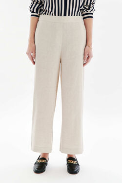 Pantalon pandi 100% lin sable femme