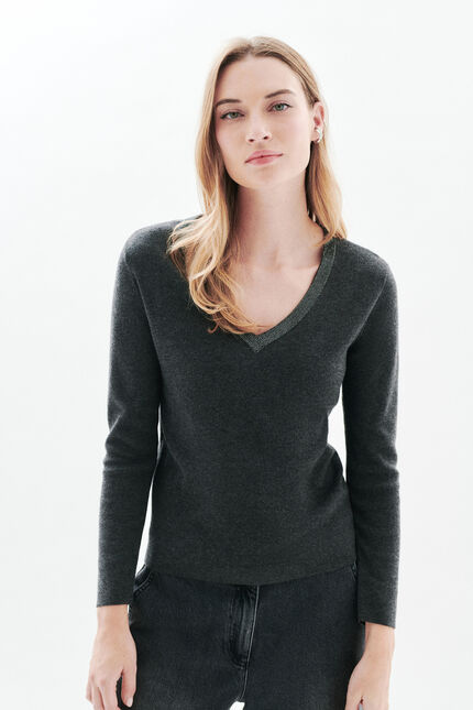 Maglione Minnie grigio donna