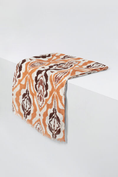 foulard kaia marron fonce femme