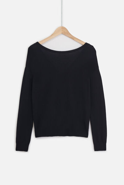 pull lilia noir femme
