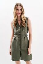 Rlaurny dress khaki green woman
