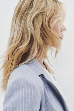 Veste voilier bleu ciel femme