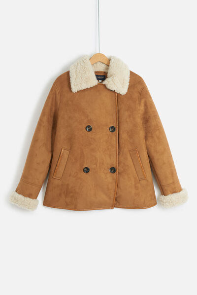 manteau lars camel femme