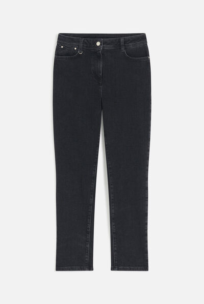 Broek Plenny donkergrijs vrouw