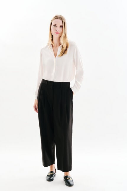 Pantalón Plume marrón chocolate mujer