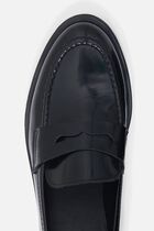 Aladine natural leather loafers black woman
