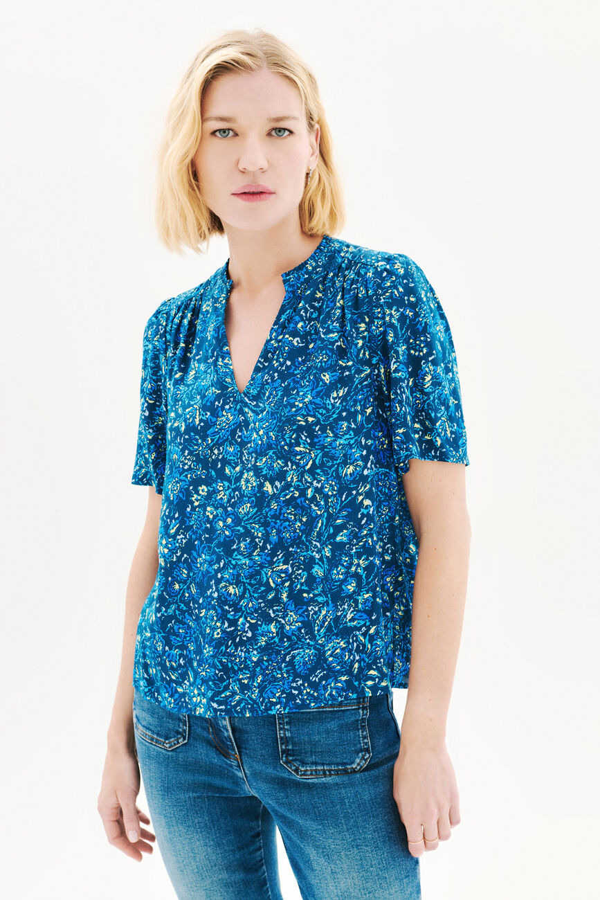 Blouse Chimen bleu marine femme