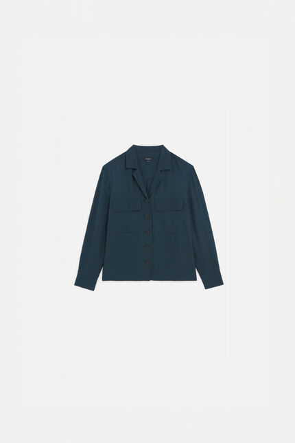clyde shirt petrol blue woman