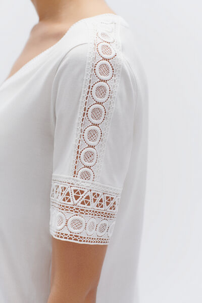 tshirt julia ivoire femme