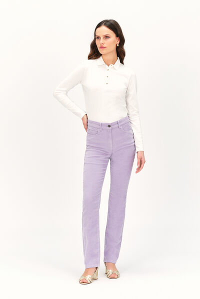 Fluwelen broek Chicago parma vrouw