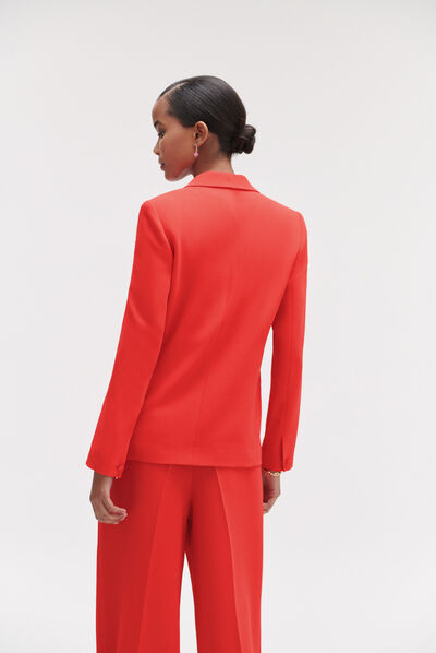 Blazer janis structuré et coloré rouge femme