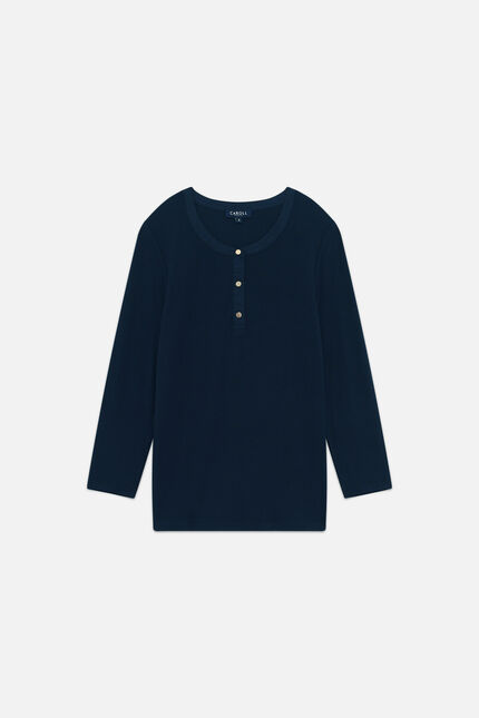 T-shirt Ted bleu marine femme
