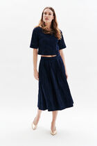 Diamant3 skirt navy blue woman