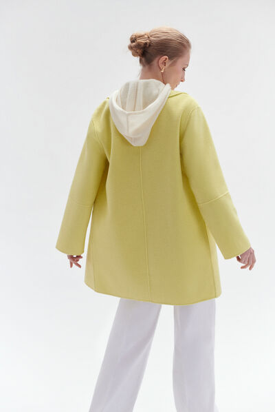 cappotto william giallo limone donna