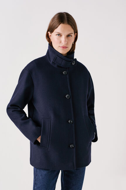 Manteau gomain2 bleu marine femme