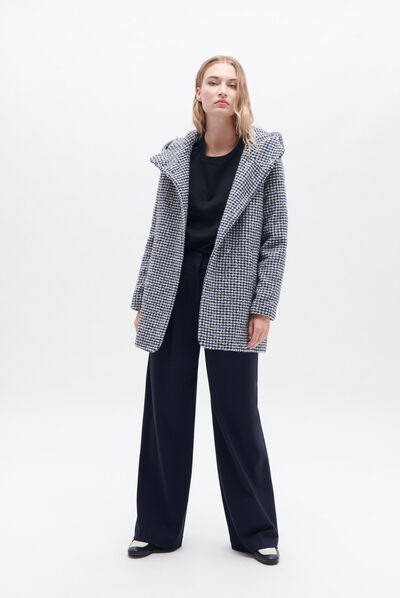Manteau gnew verise bleu marine femme