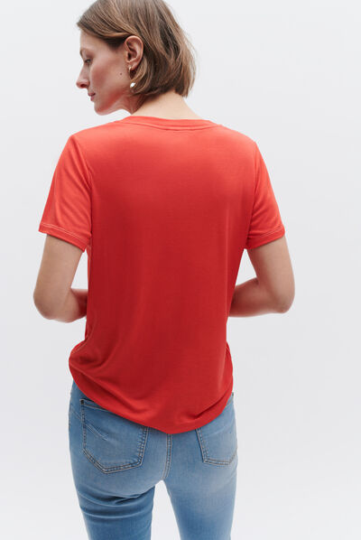 t-shirt anita rouge femme