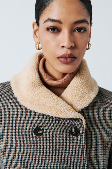 Manteau maviateur vert kaki femme