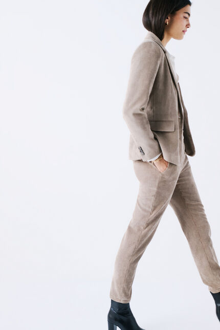 Pantalon Pnoora taupe femme
