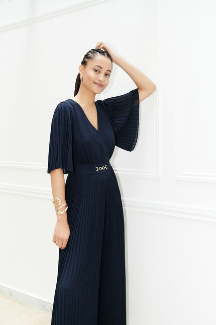 Combinaison paulette bleu marine femme