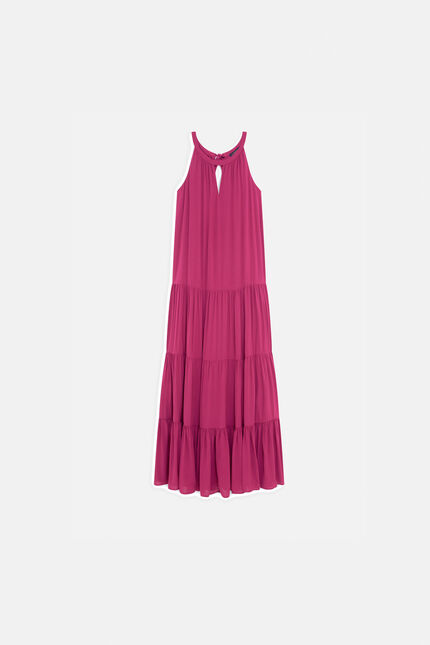 Robe ranissa rose framboise femme