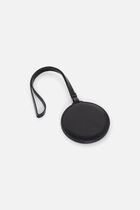 Sibel mirror in natural leather black woman