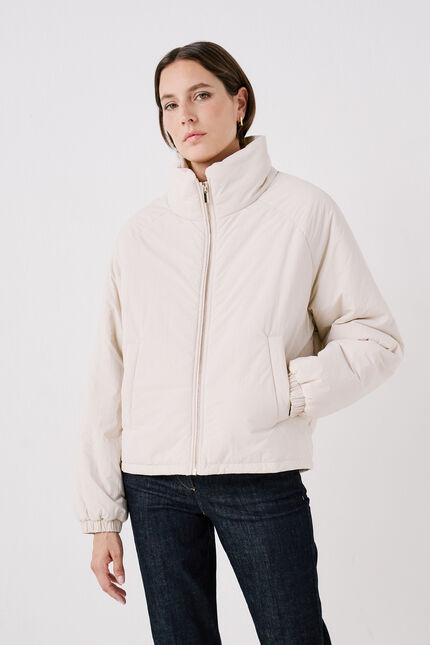 Doudoune glace beige femme