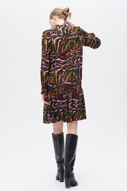 Sybil1 dress cognac brown woman