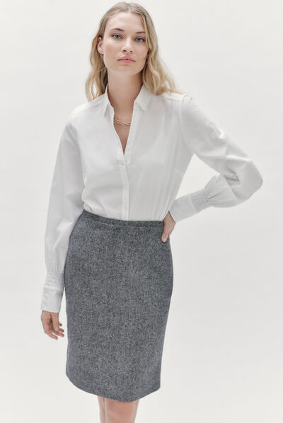 jupe agnes gris fonce femme