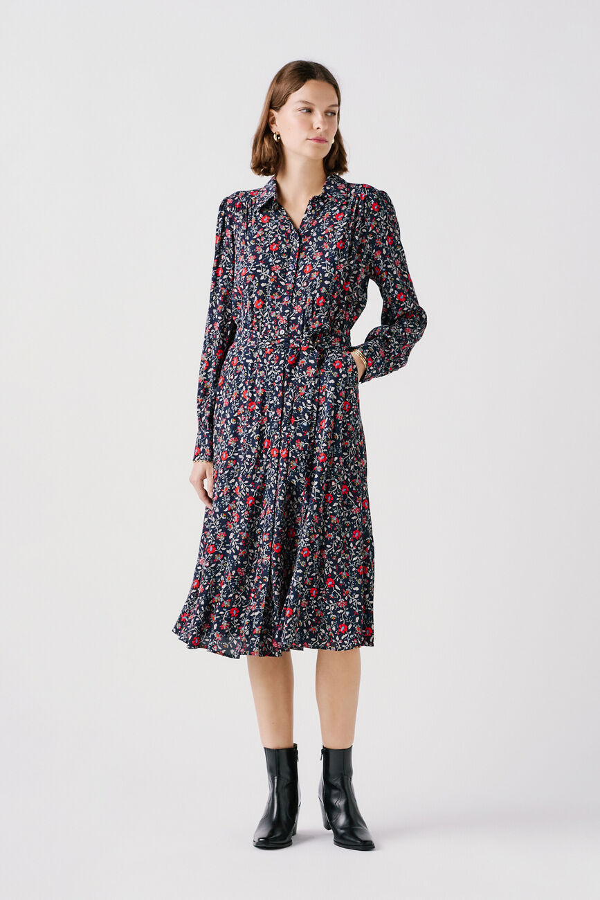 Robe Rdanya bleu marine femme