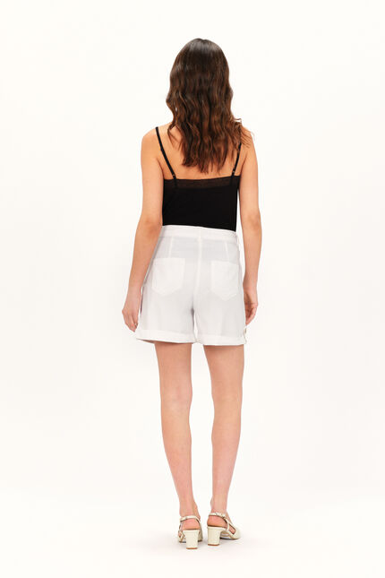 Short castino casual blanc femme