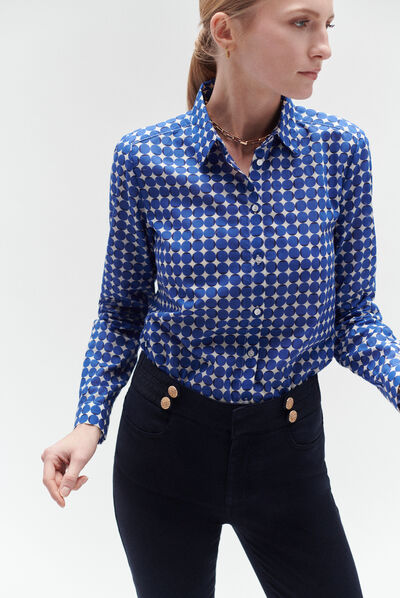 pantaloni andover skinny blu navy donna
