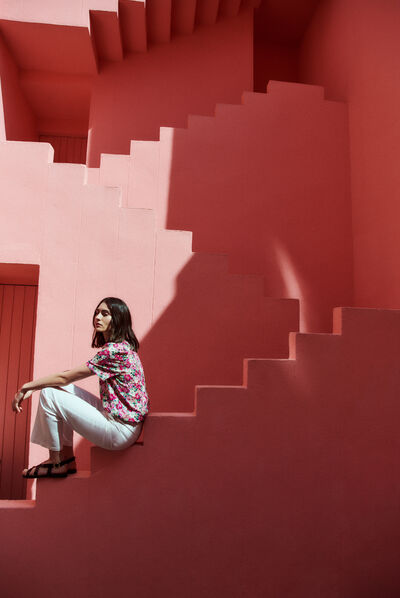 Camisa Sun rosa mulher