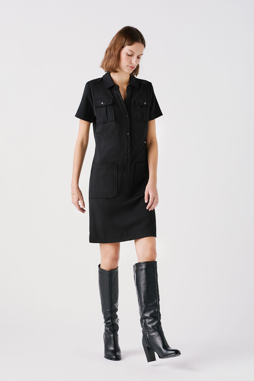 Robe Laure noir femme