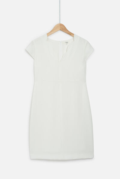 robe structuree myra ivoire femme