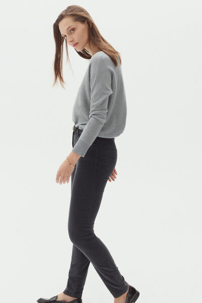 Broek Sylvano donkergrijs vrouw