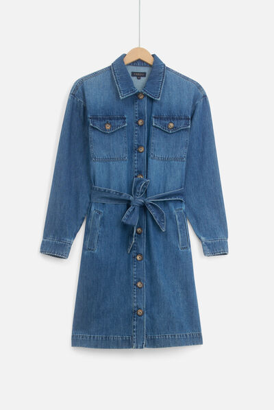 robe faustine denim stone femme