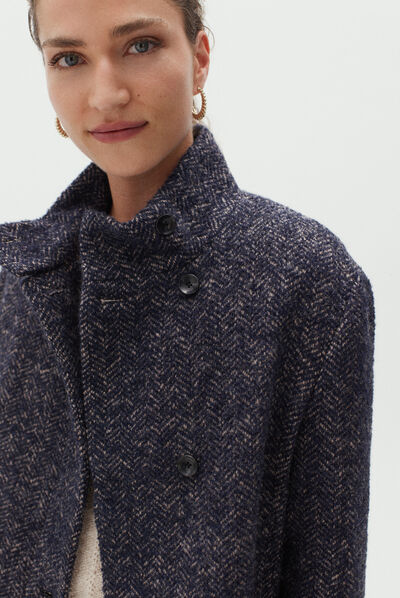 manteau clark bleu marine femme