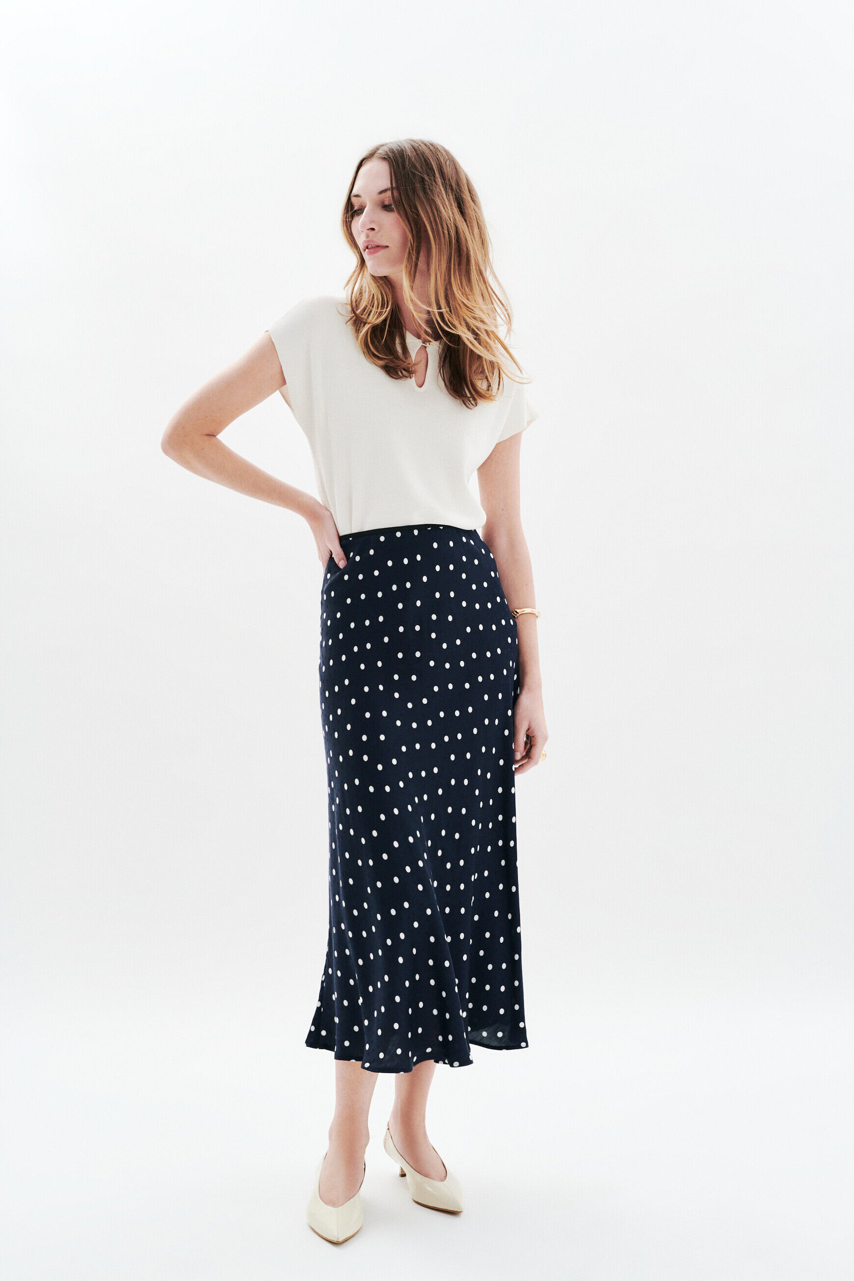 Jupe Jalentina2 bleu marine femme
