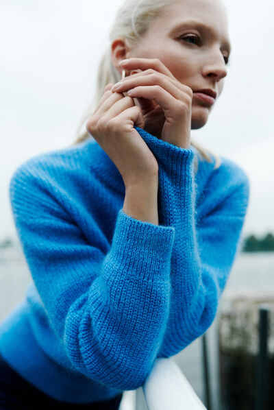 pull masha bleu femme