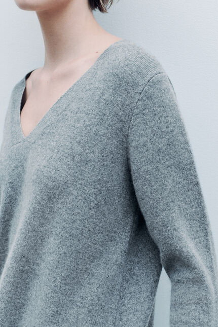 Pull Mleopold made in Italy gris femme