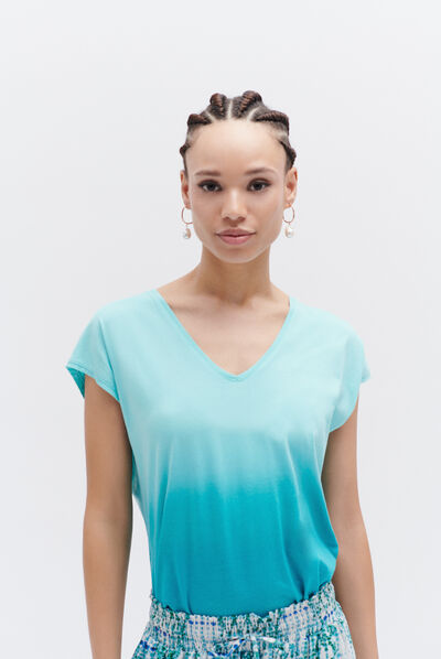 tshirt danae vert emeraude femme