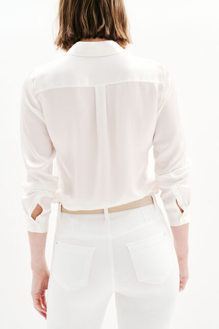 pantacourt mason blanc femme
