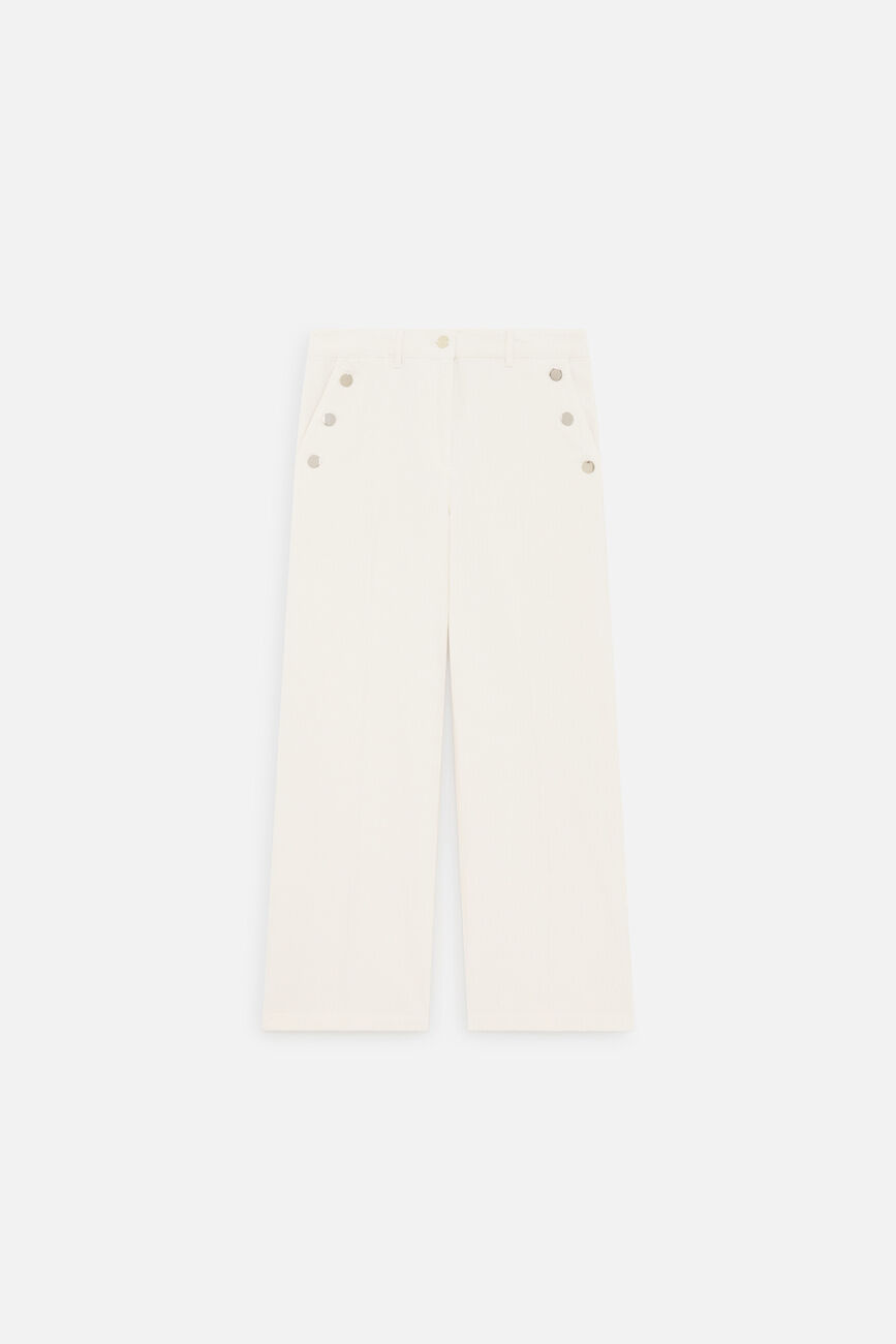 Prunelle trousers ivory woman