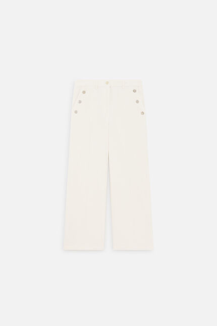 Pantalon Prunelle ivoire femme