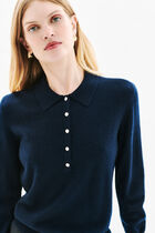 Mjane sweater 100% cashmere navy blue woman