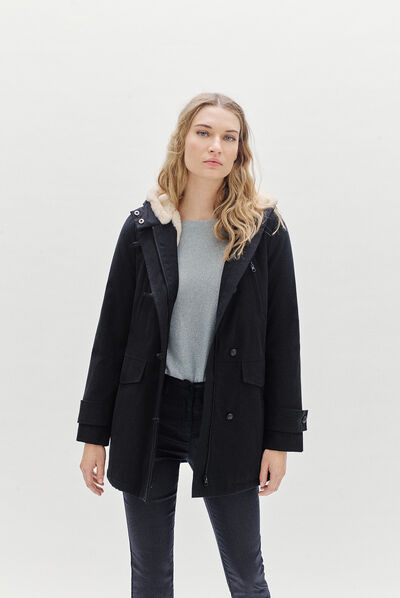 parka electra nero donna